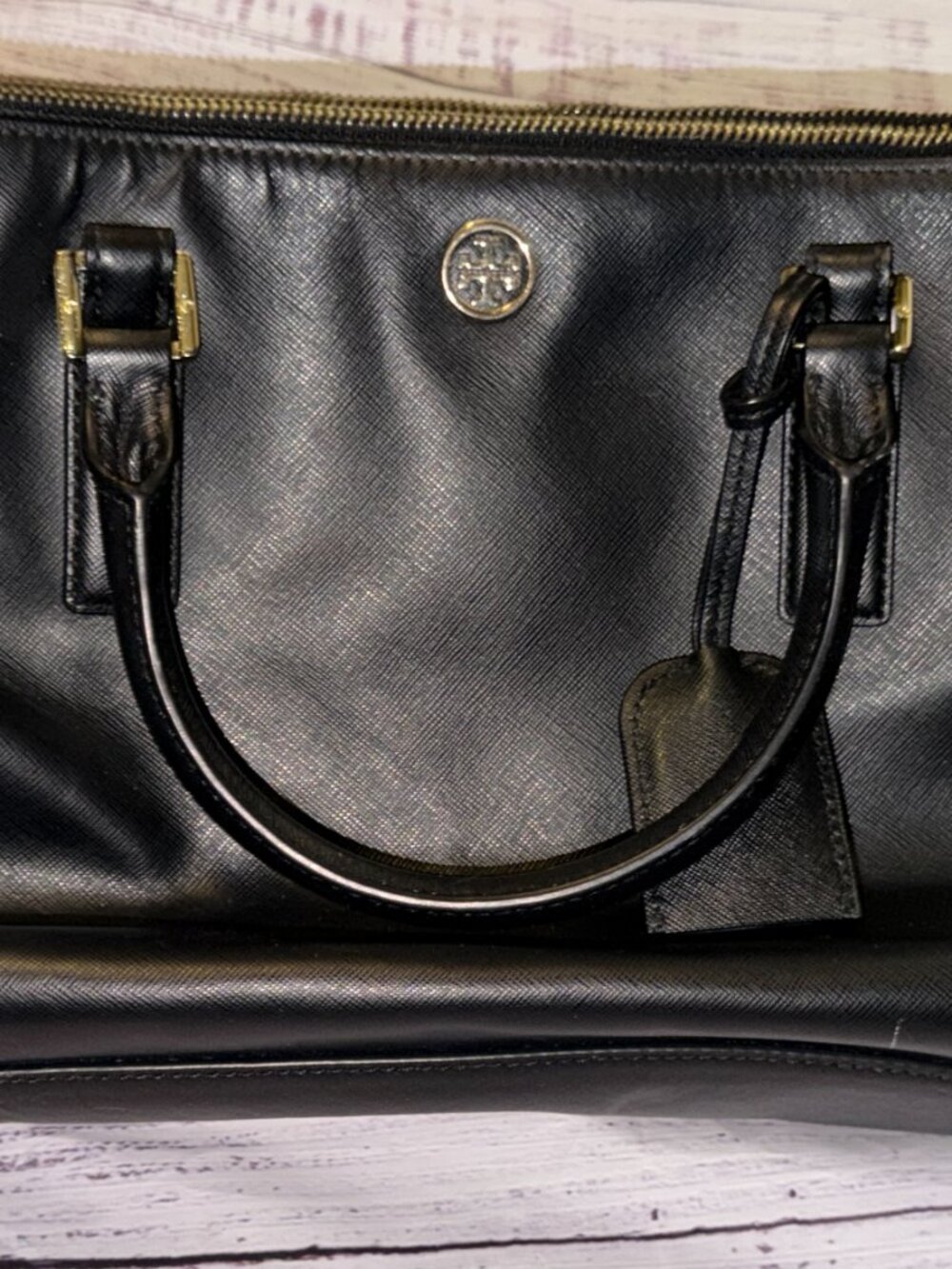 Tory Burch Women's Black Leather Hand Bag